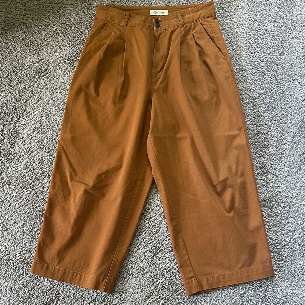 Madewell Rust Wide-Leg Pants - Picture 5 of 11